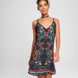 Multi Color Print Boho Sundress Xhilaration L